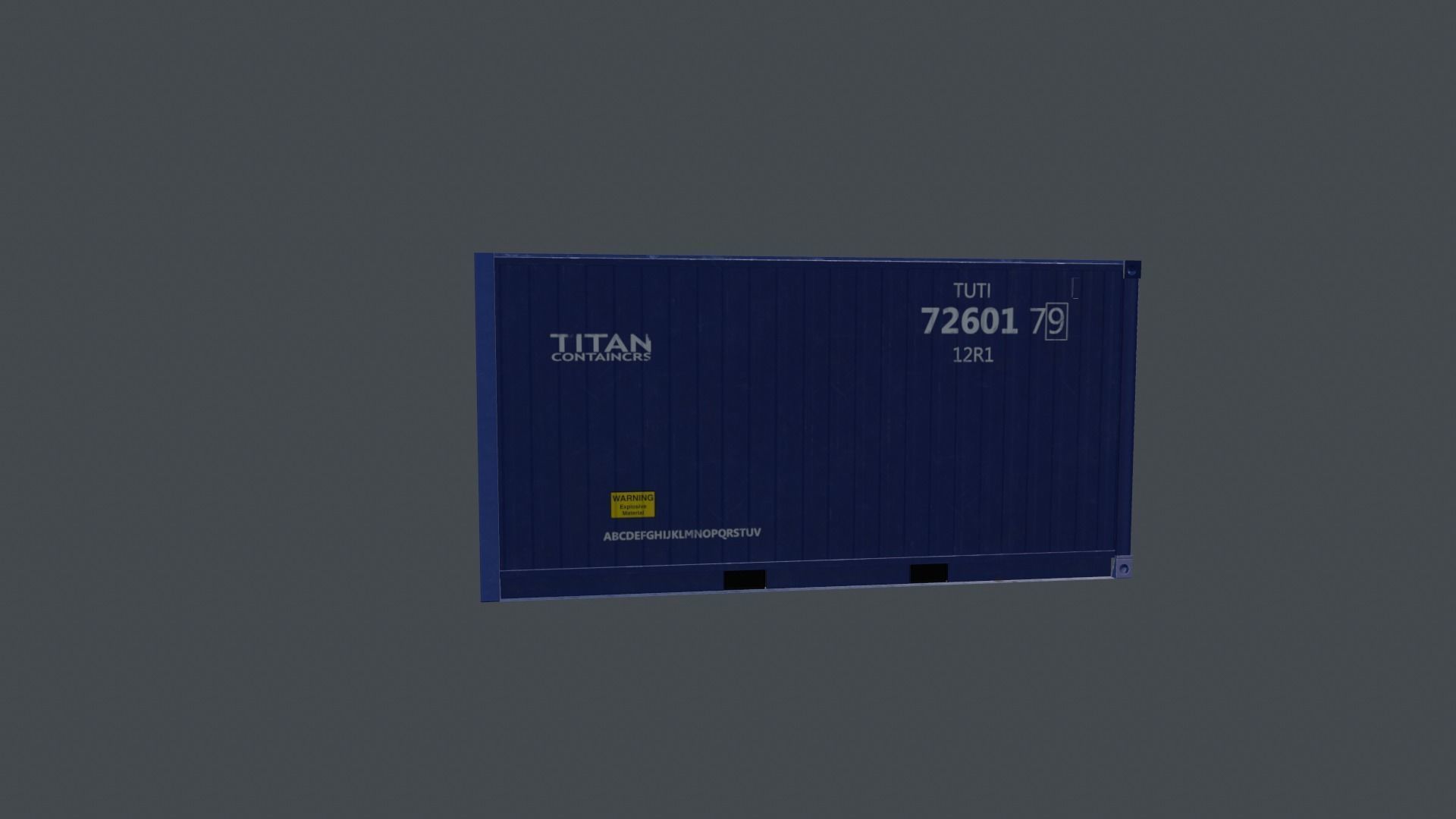 Container shipping Low-poly 3D model_15