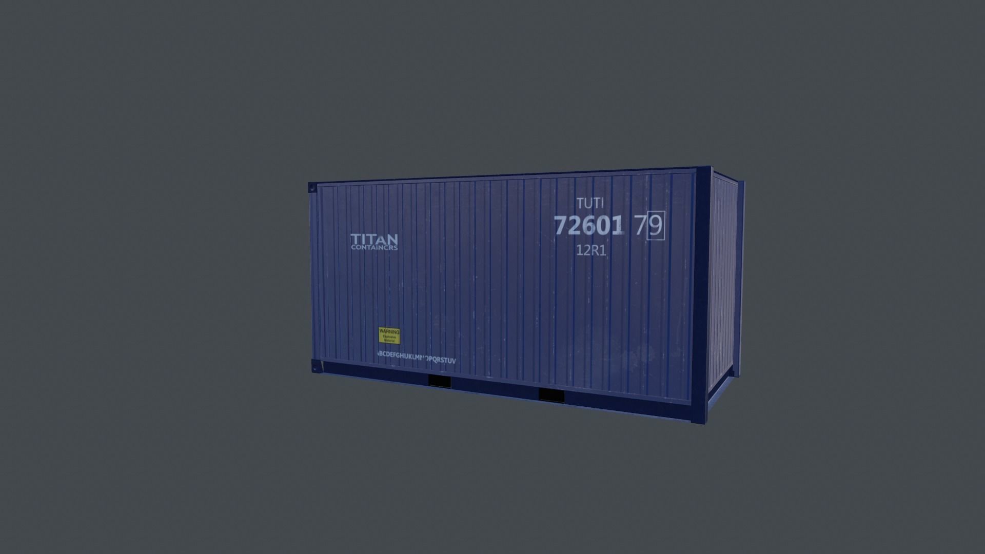 Container shipping Low-poly 3D model_6