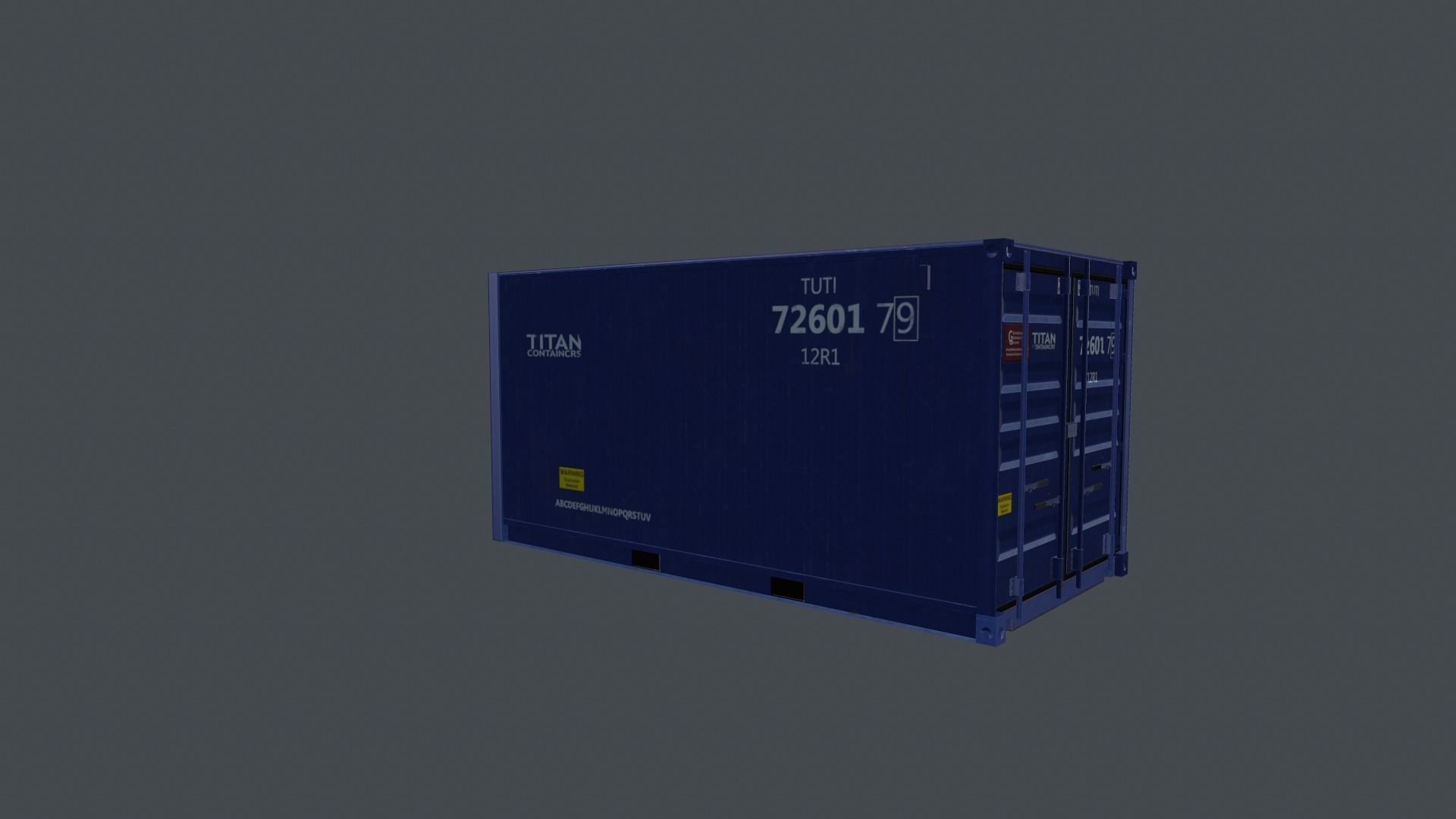 Container shipping Low-poly 3D model_23