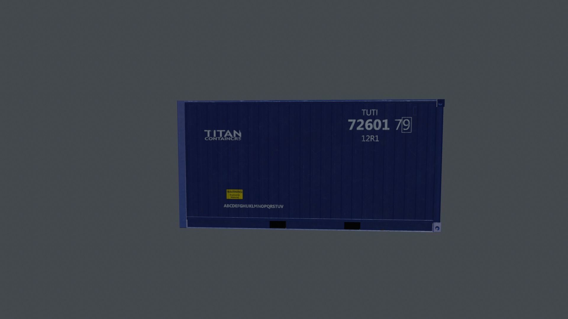 Container shipping Low-poly 3D model_20