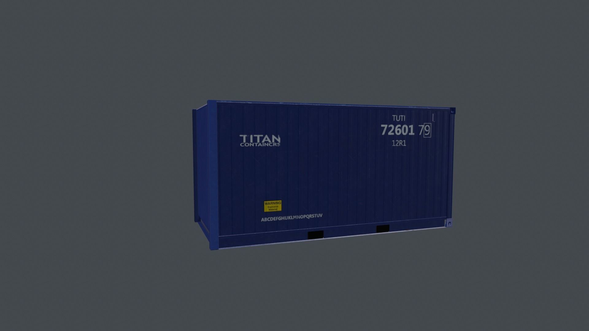 Container shipping Low-poly 3D model_16