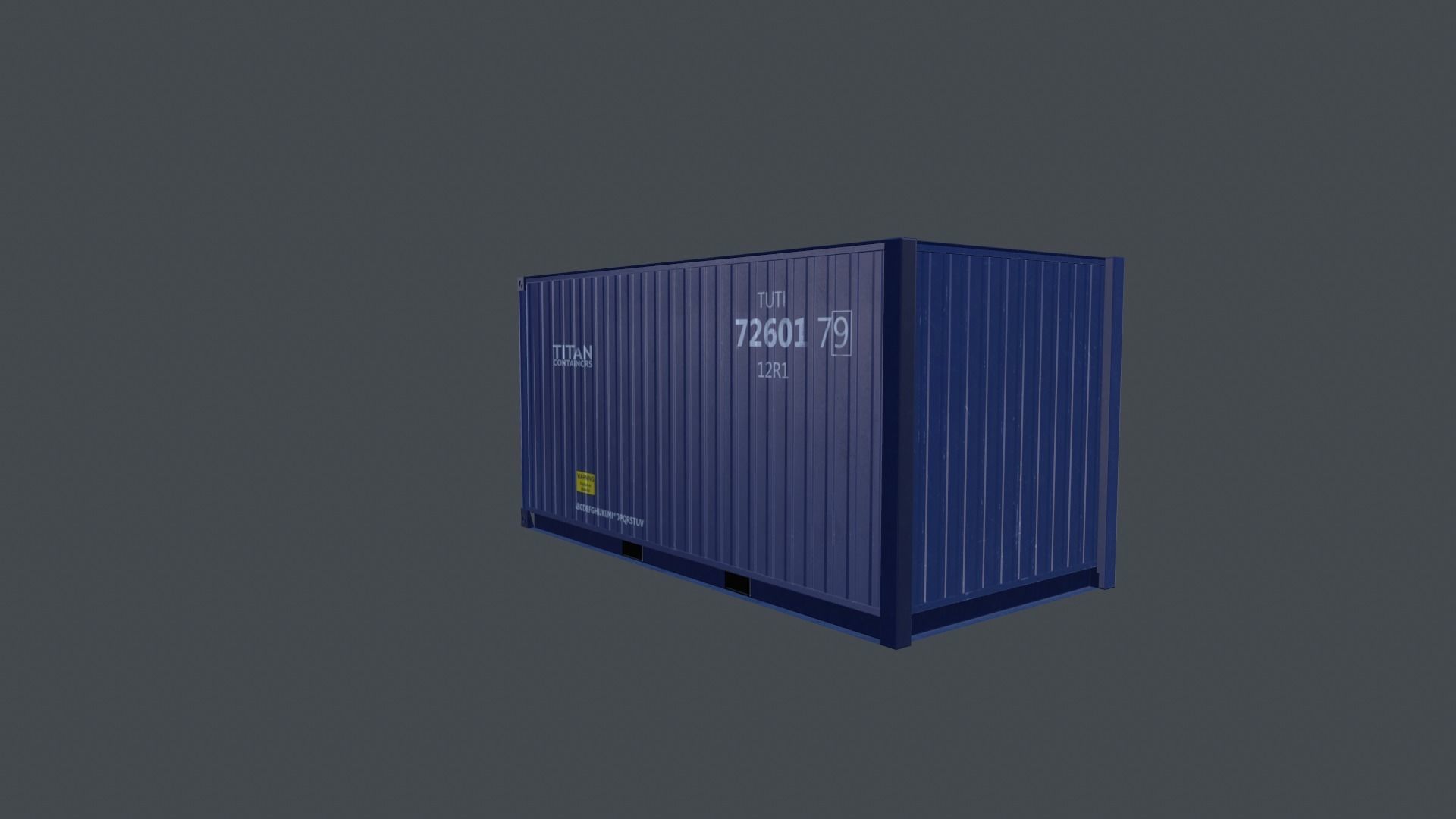 Container shipping Low-poly 3D model_18
