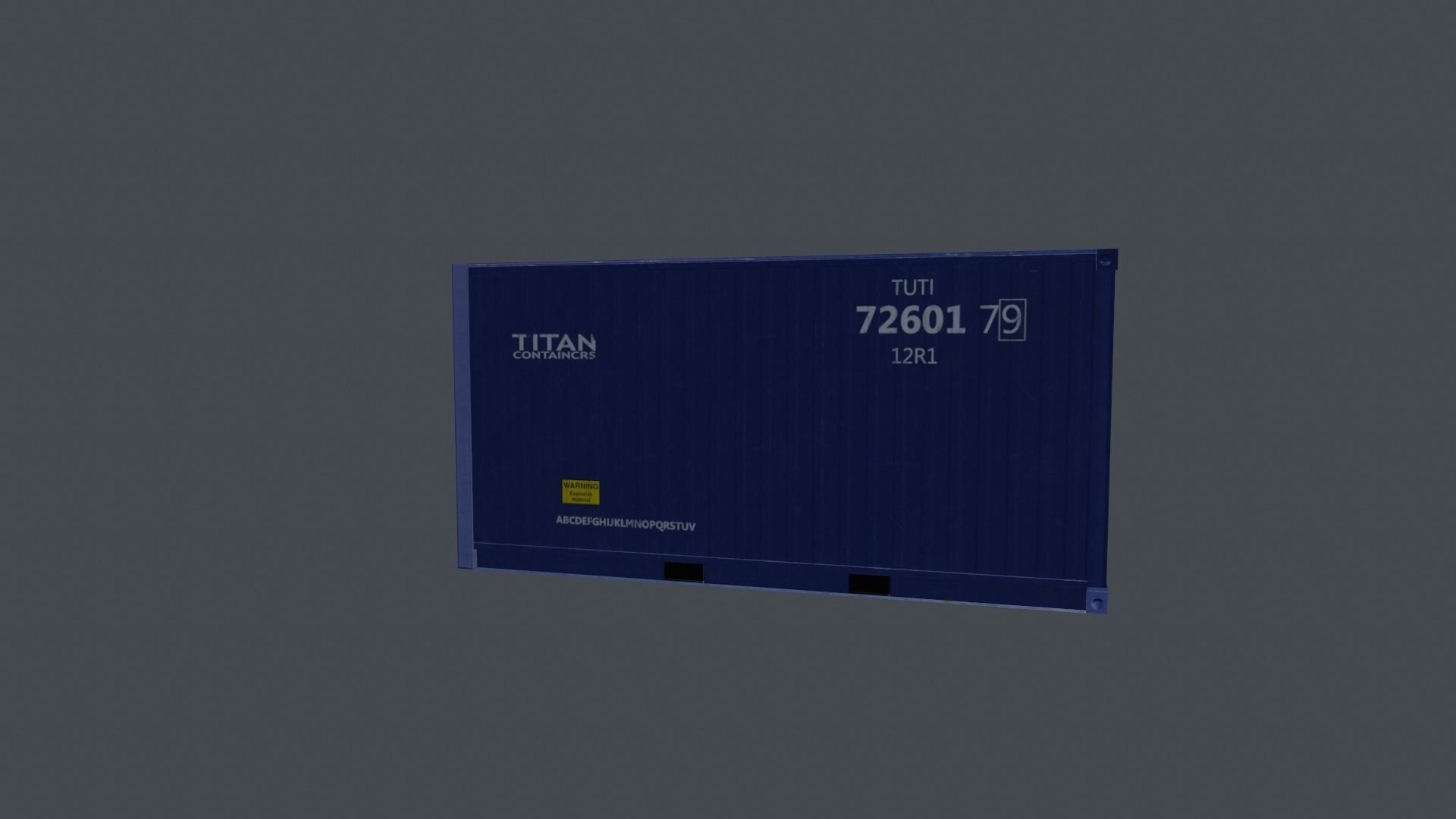 Container shipping Low-poly 3D model_22