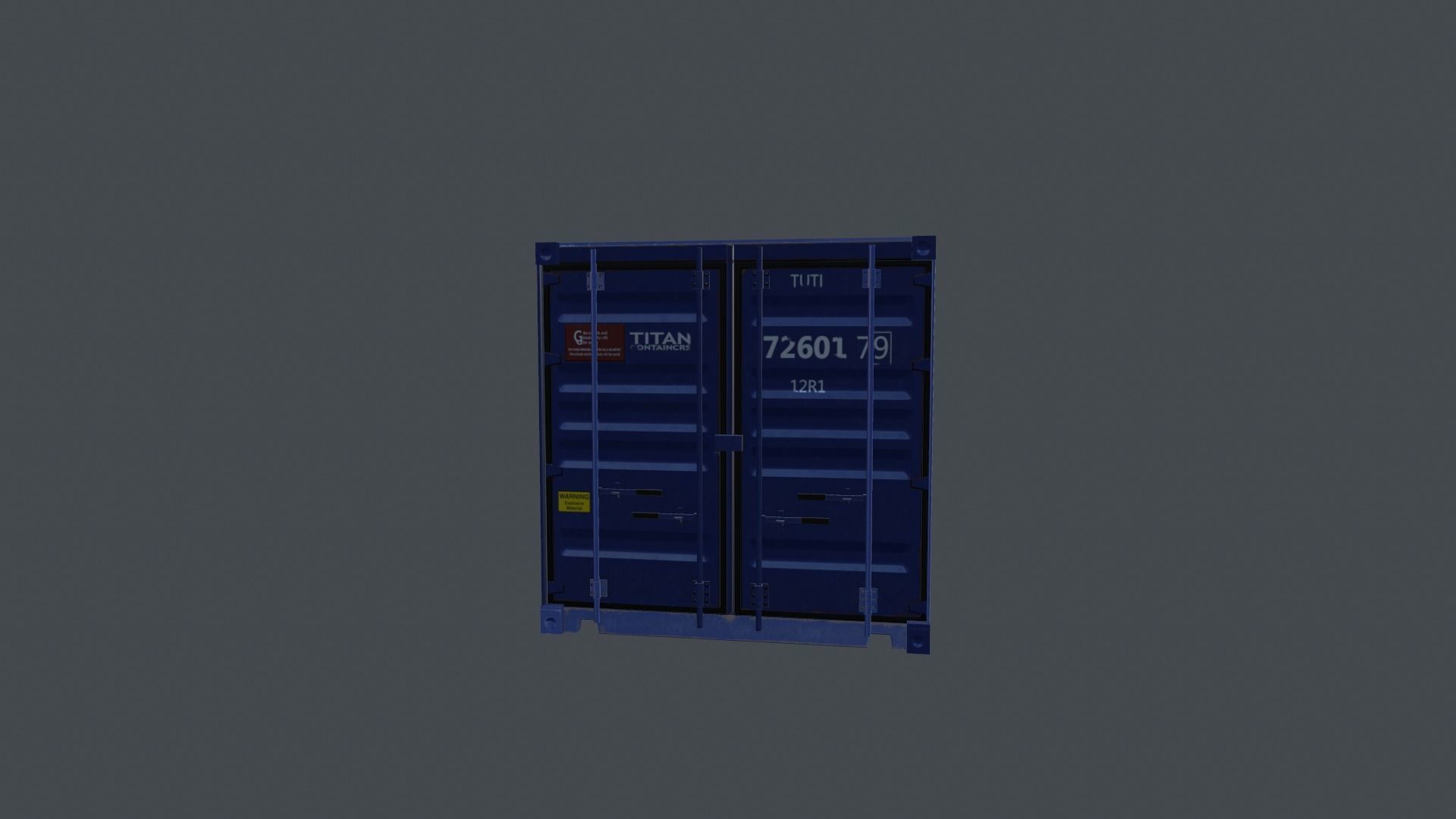 Container shipping Low-poly 3D model_27
