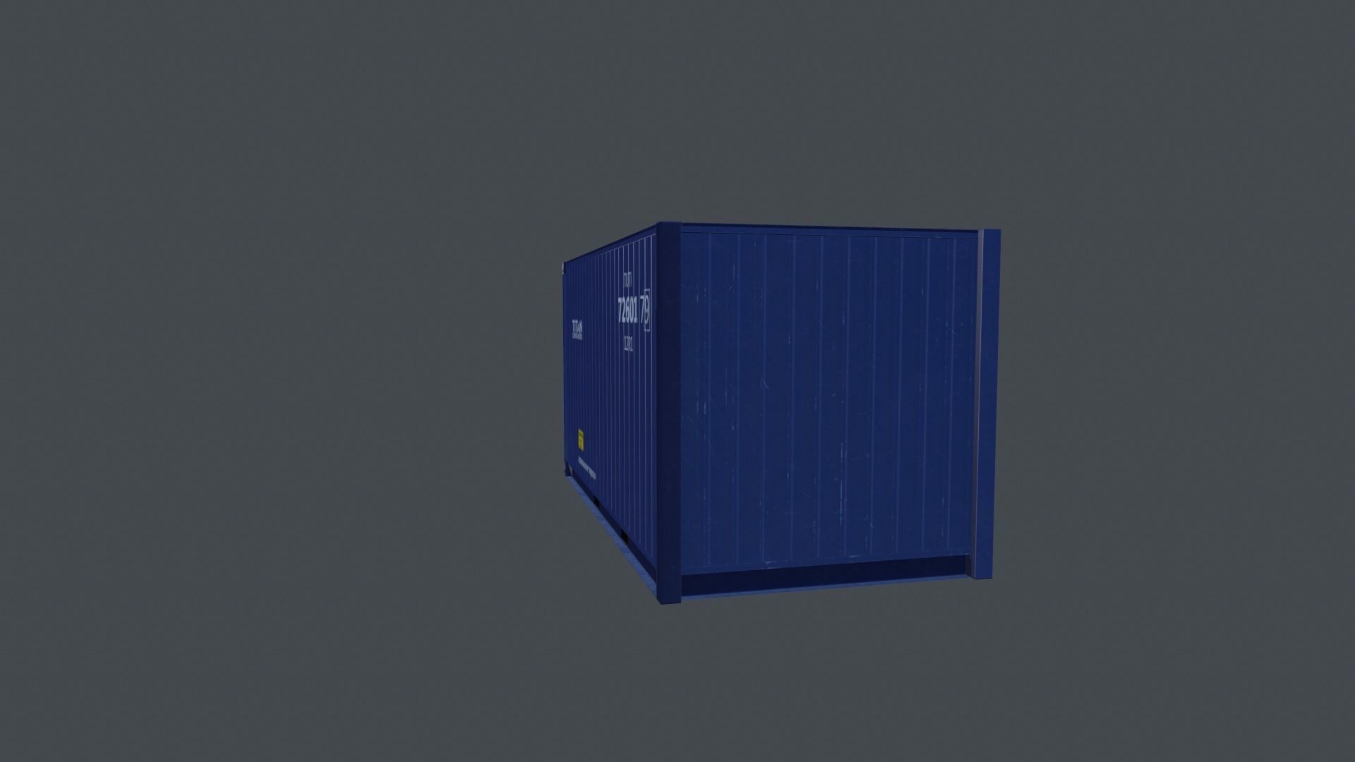 Container shipping Low-poly 3D model_10