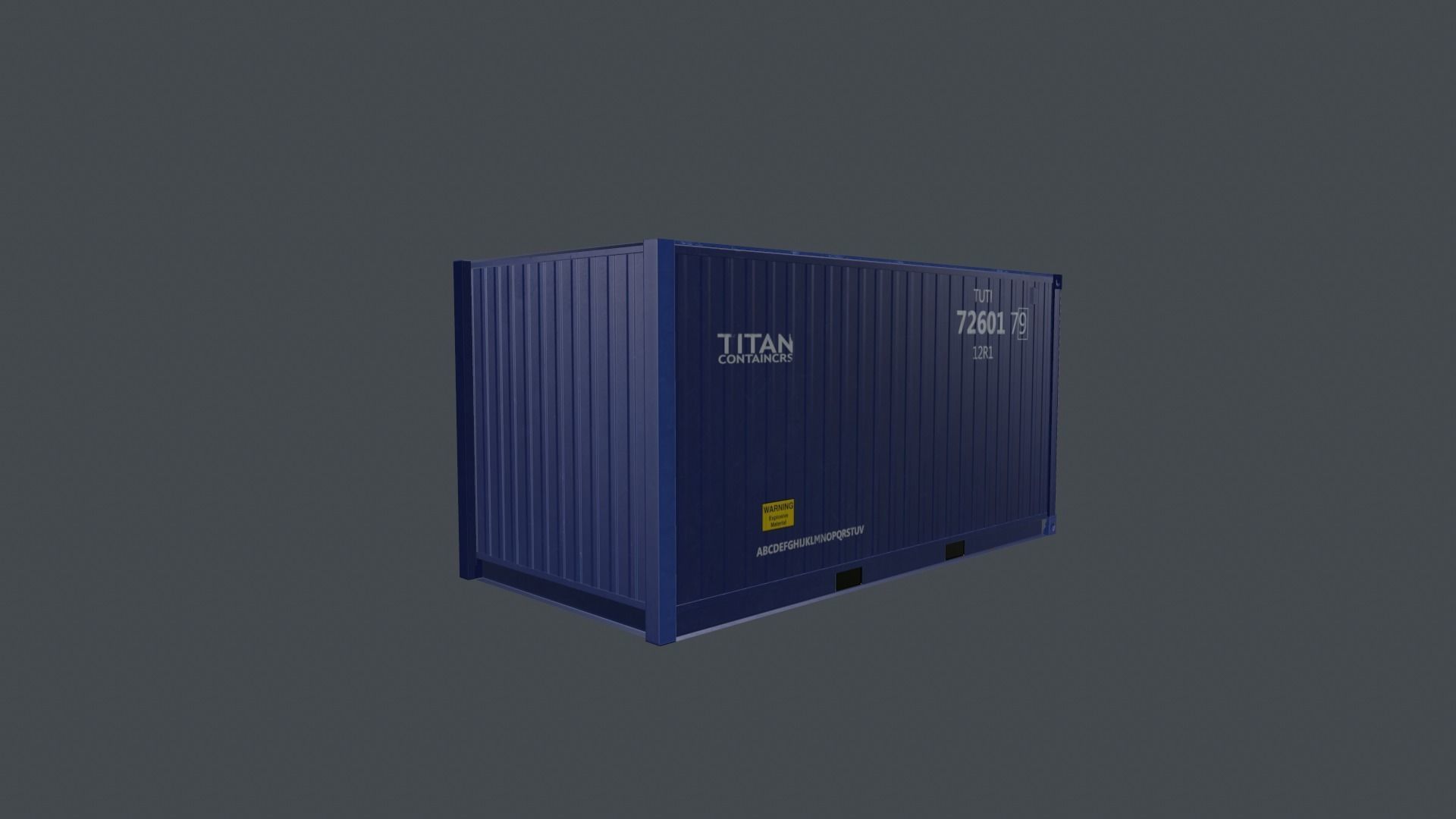 Container shipping Low-poly 3D model_14