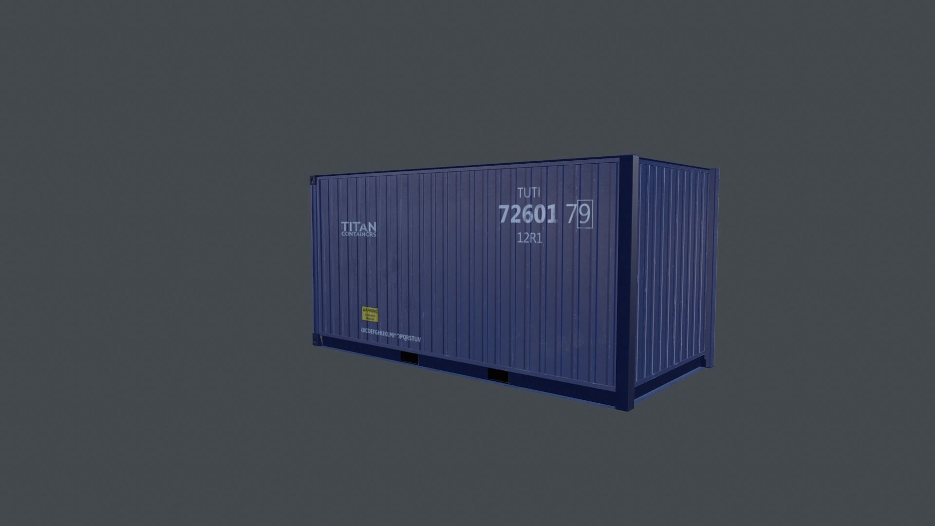 Container shipping Low-poly 3D model_11