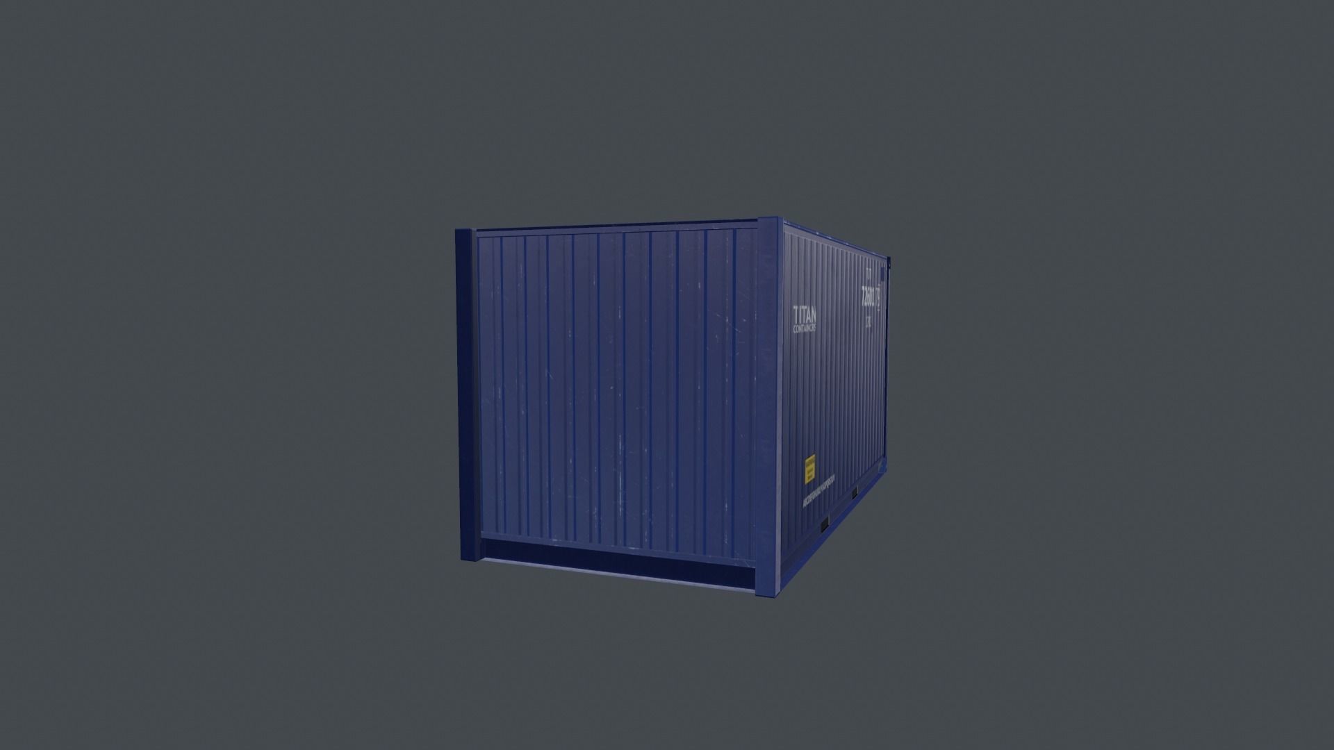 Container shipping Low-poly 3D model_12