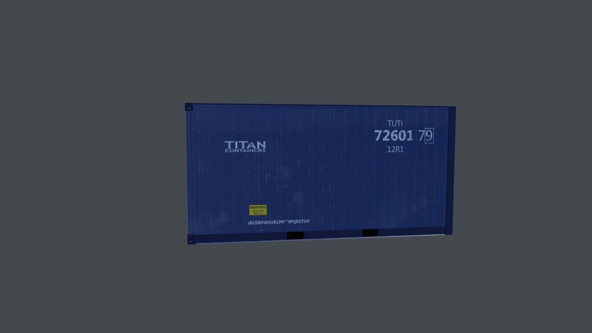 Container shipping Low-poly 3D model_4