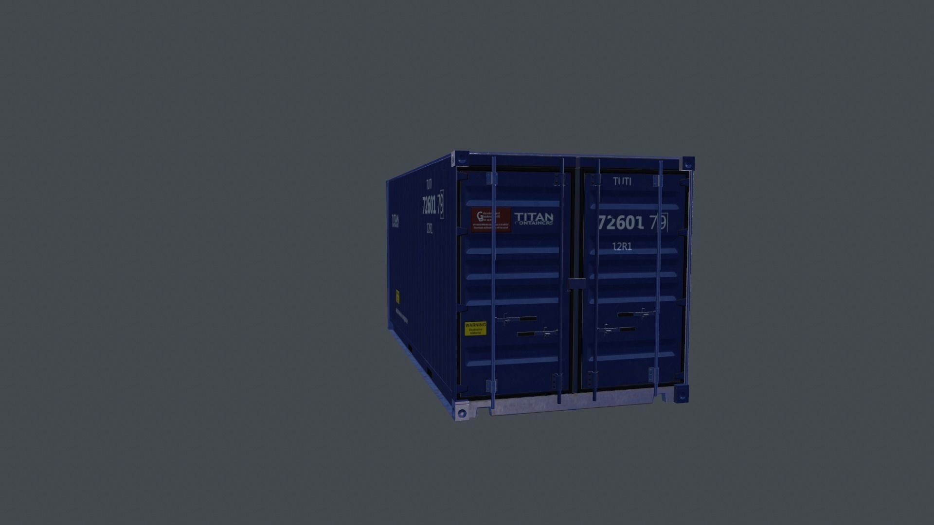 Container shipping Low-poly 3D model_24