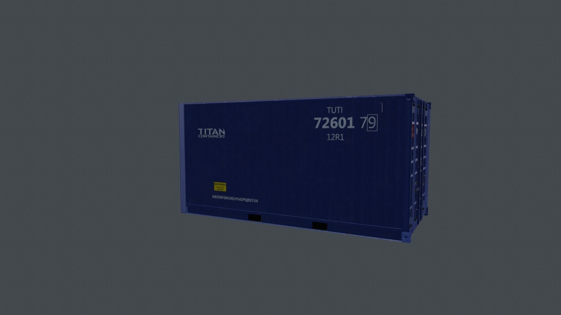 Container shipping Low-poly 3D model_21