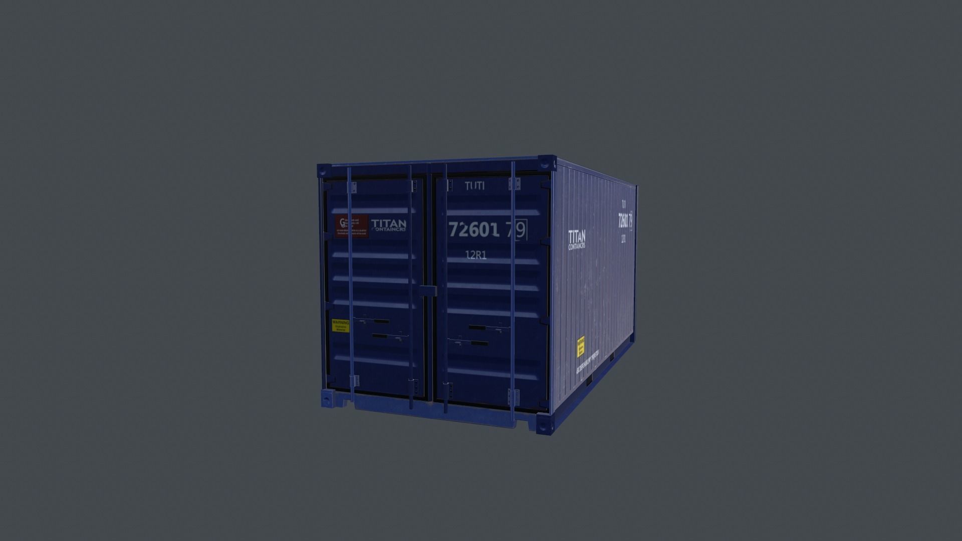 Container shipping Low-poly 3D model_28