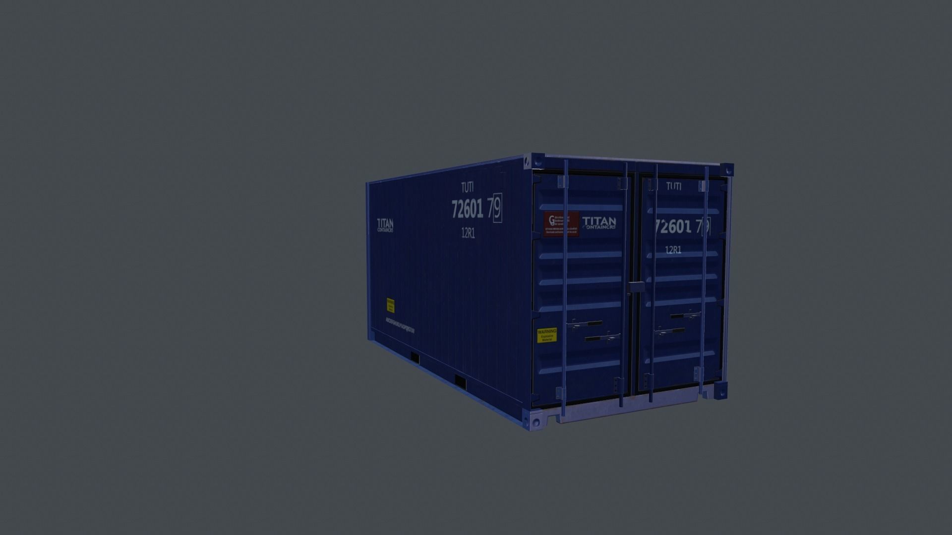 Container shipping Low-poly 3D model_26