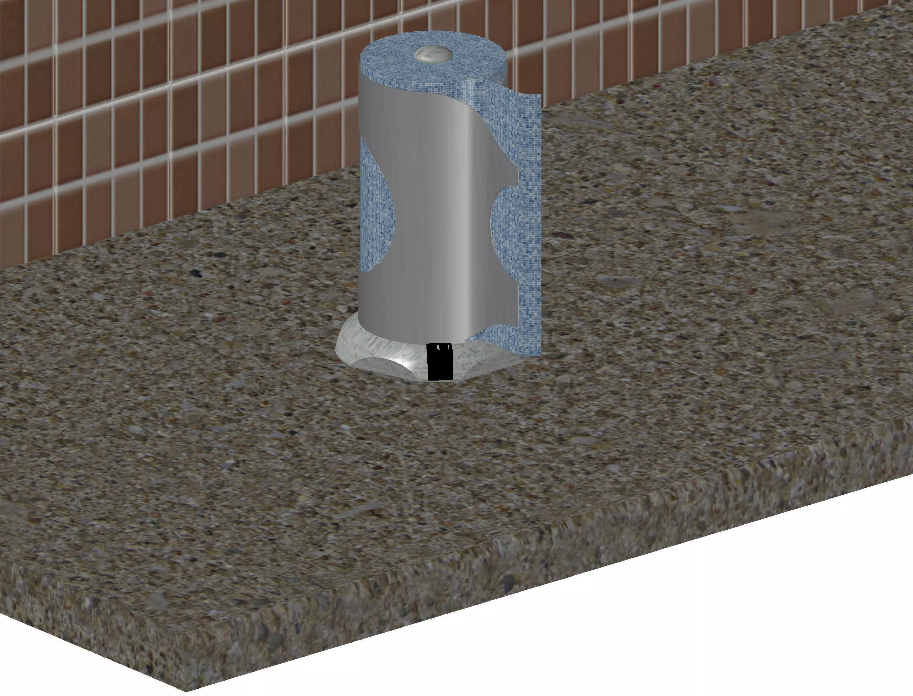 PaperTowelHolder Challenge Ver2 Free 3D model_0