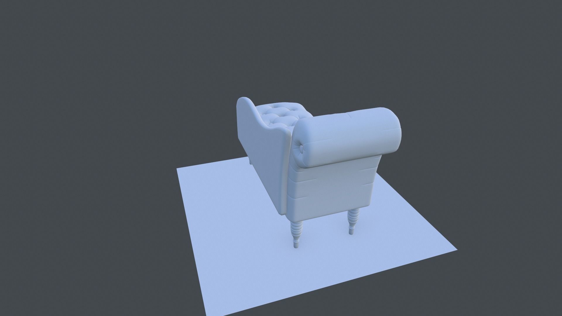 Sofa Set chair Low-poly 3D model_17