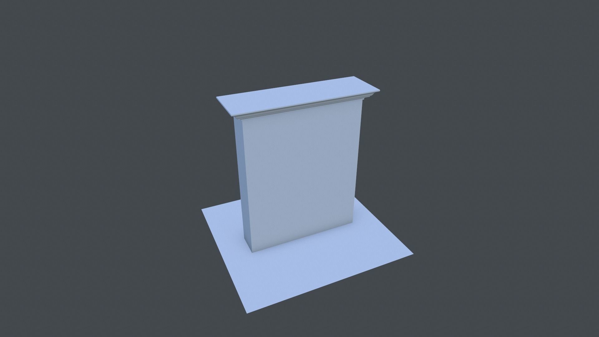Cabinet wardrobe Low-poly 3D model_9