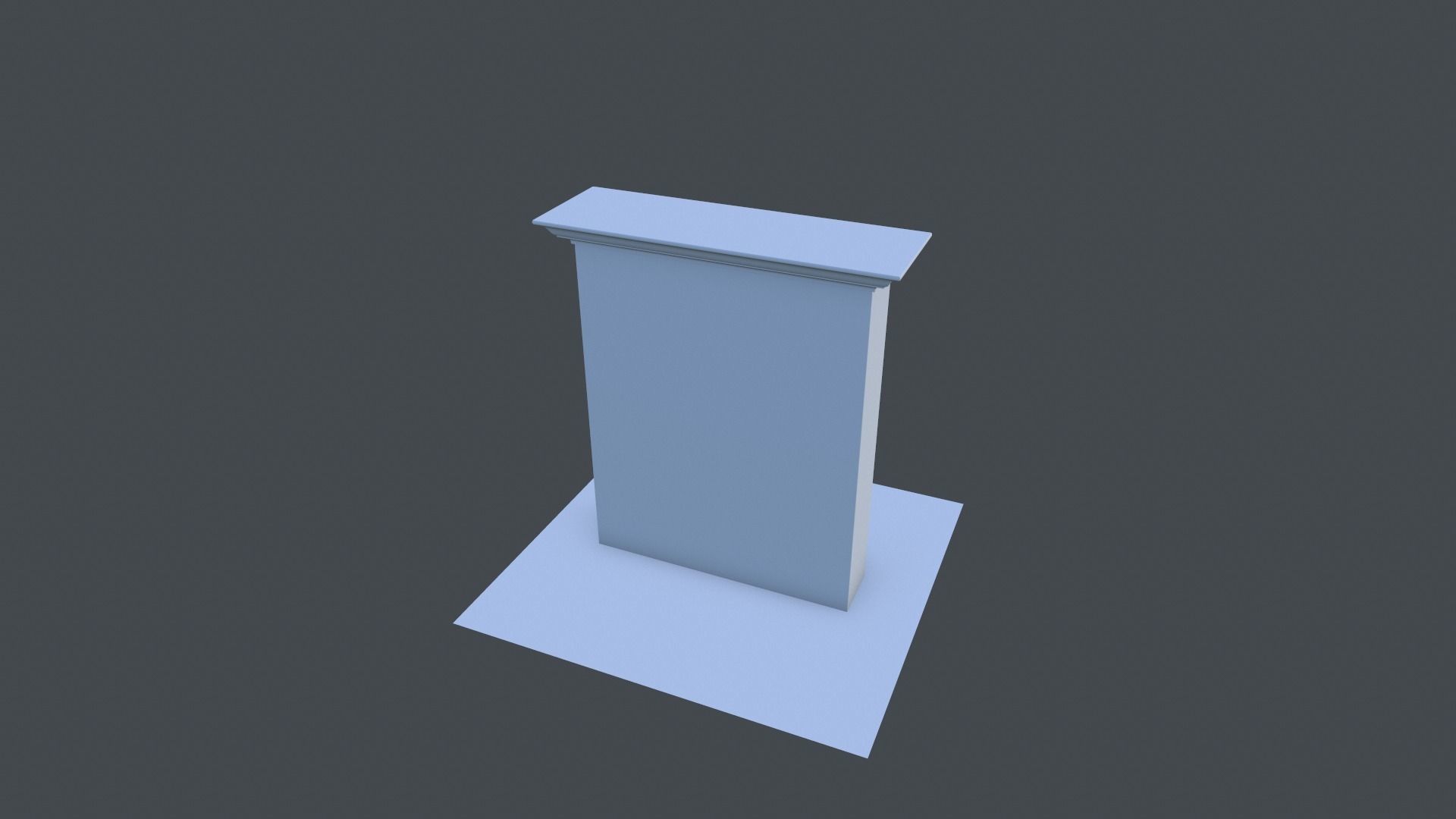 Cabinet wardrobe Low-poly 3D model_19