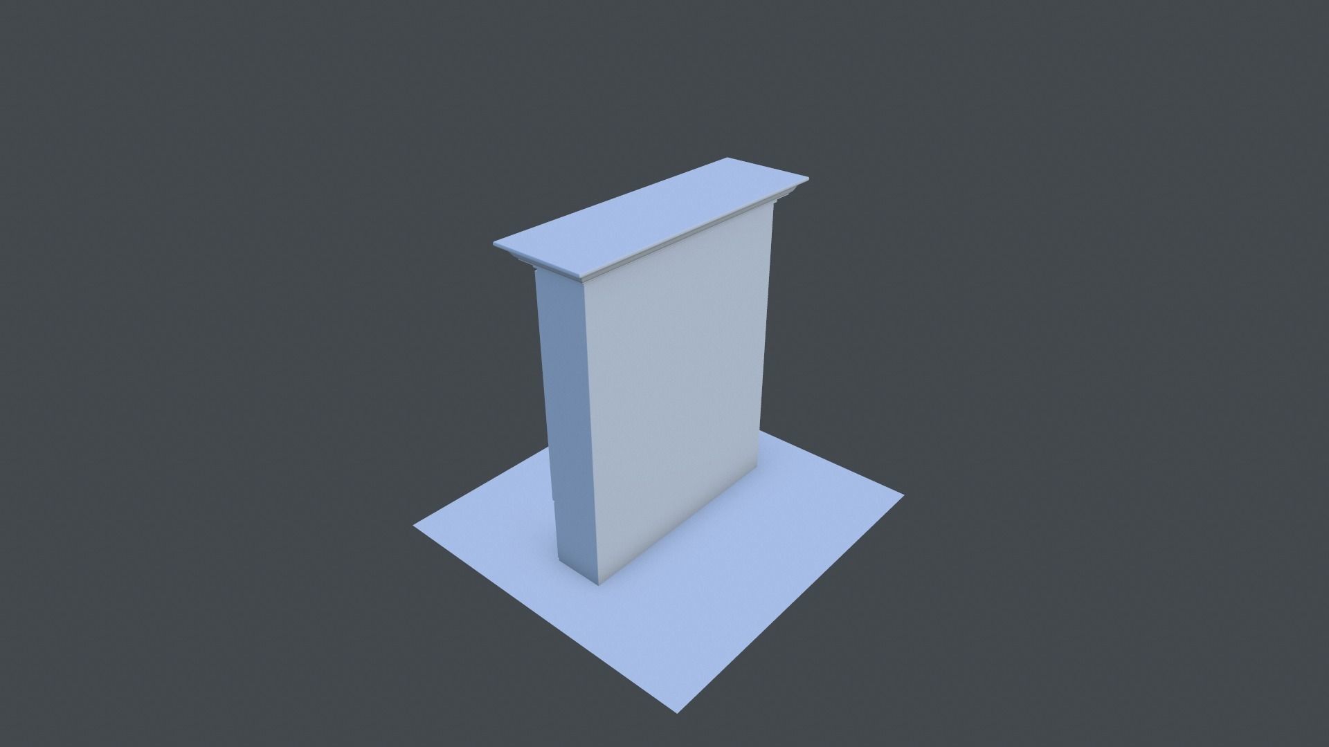 Cabinet wardrobe Low-poly 3D model_6