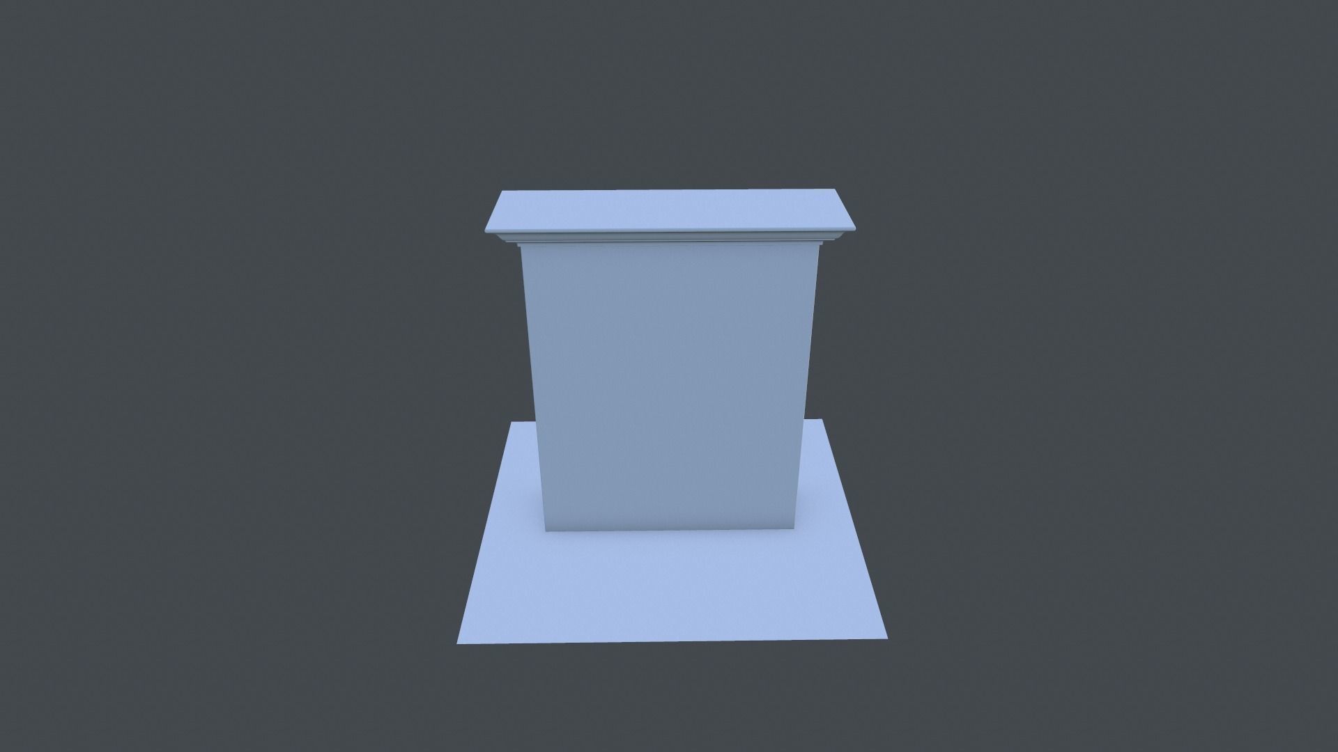 Cabinet wardrobe Low-poly 3D model_10