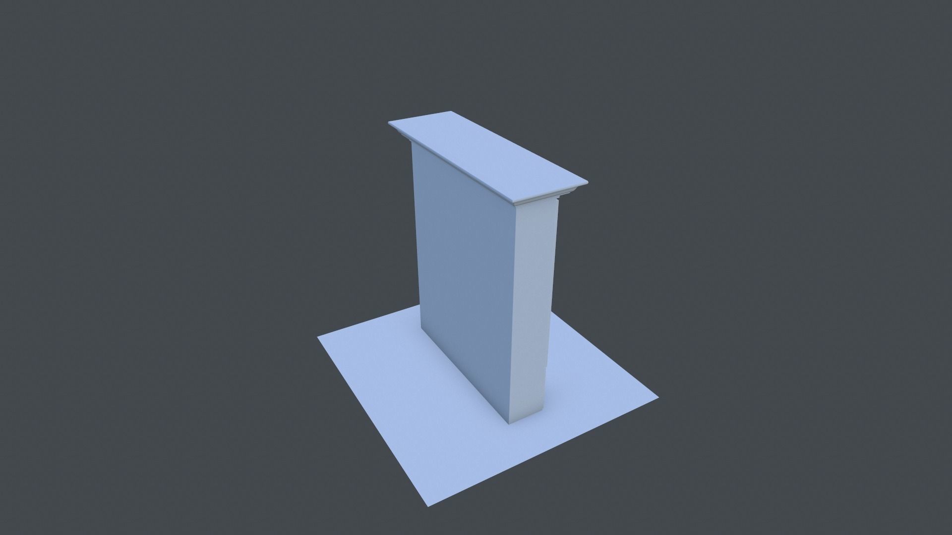 Cabinet wardrobe Low-poly 3D model_12