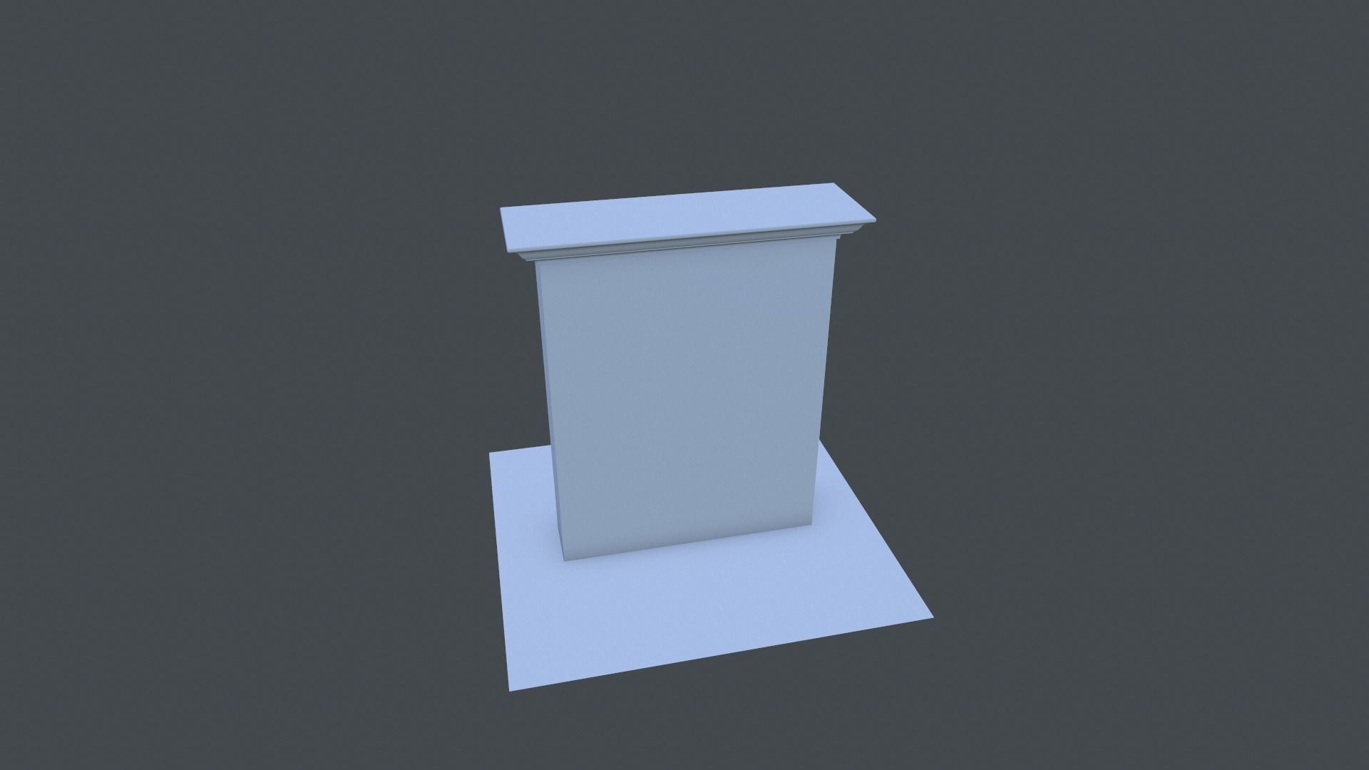 Cabinet wardrobe Low-poly 3D model_8
