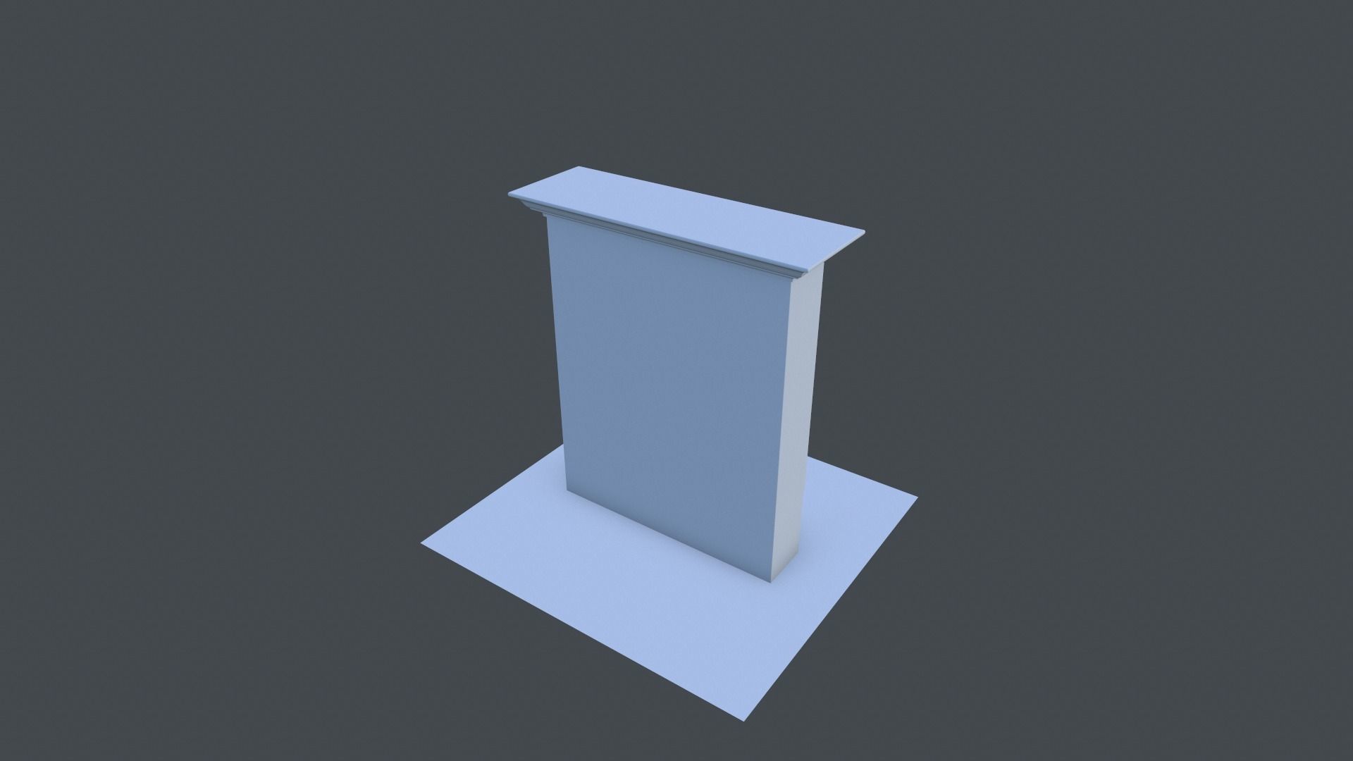 Cabinet wardrobe Low-poly 3D model_29