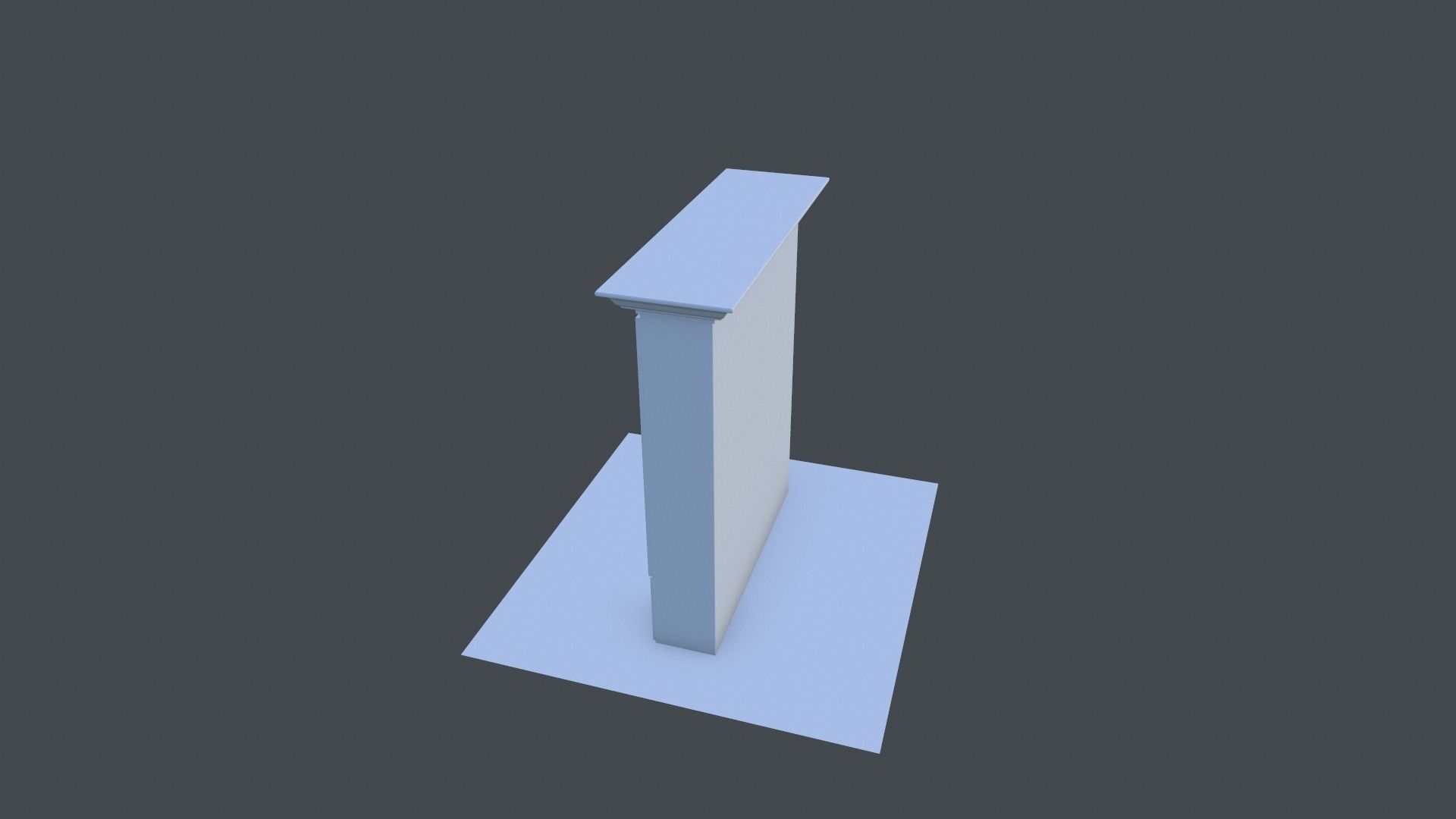 Cabinet wardrobe Low-poly 3D model_4