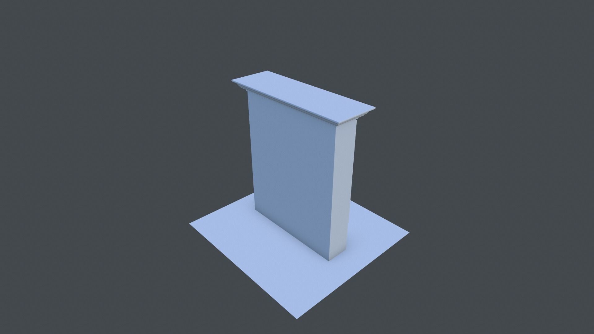 Cabinet wardrobe Low-poly 3D model_11