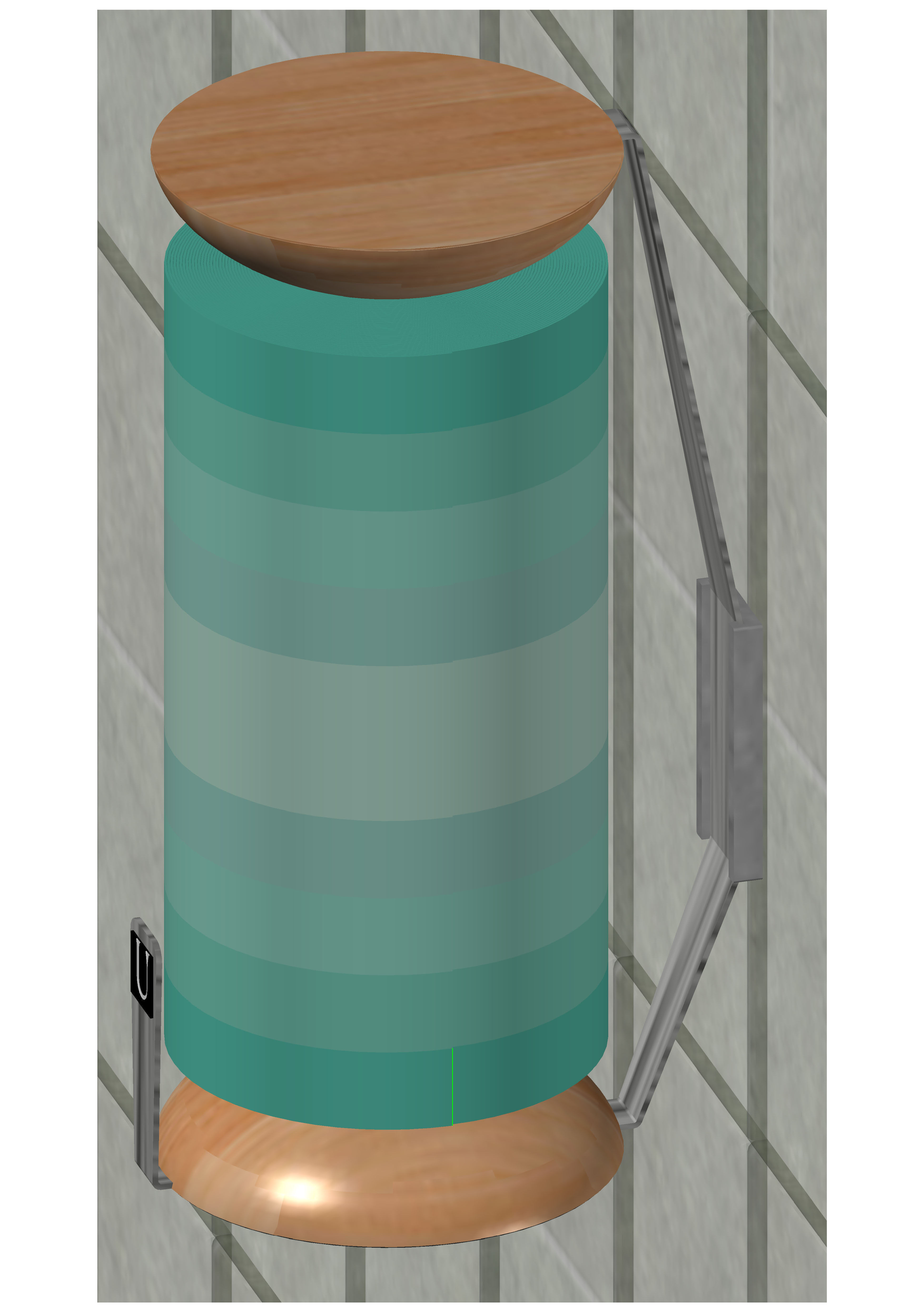 PaperTowelHolder Challenge Free 3D model_4