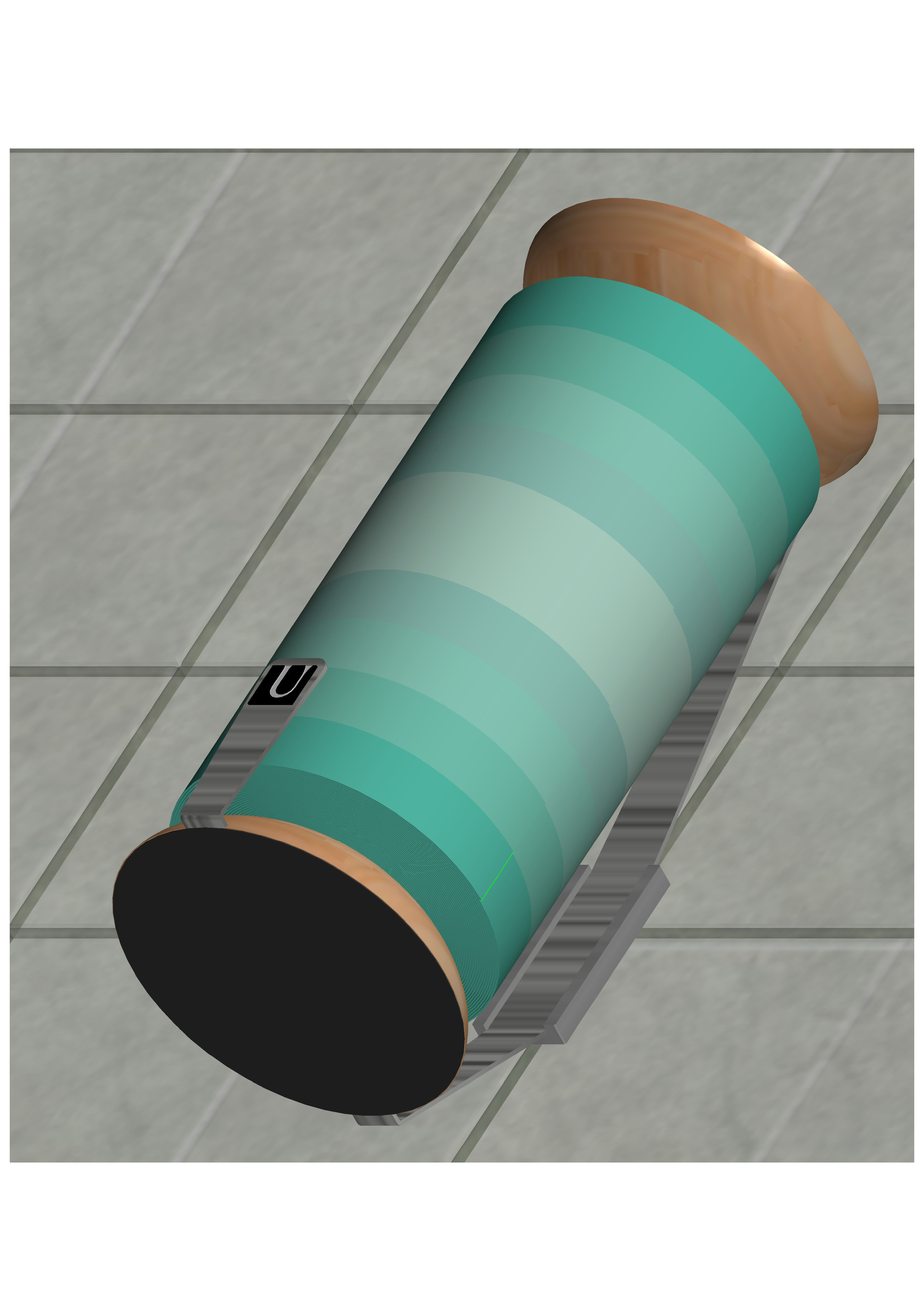 PaperTowelHolder Challenge Free 3D model_8