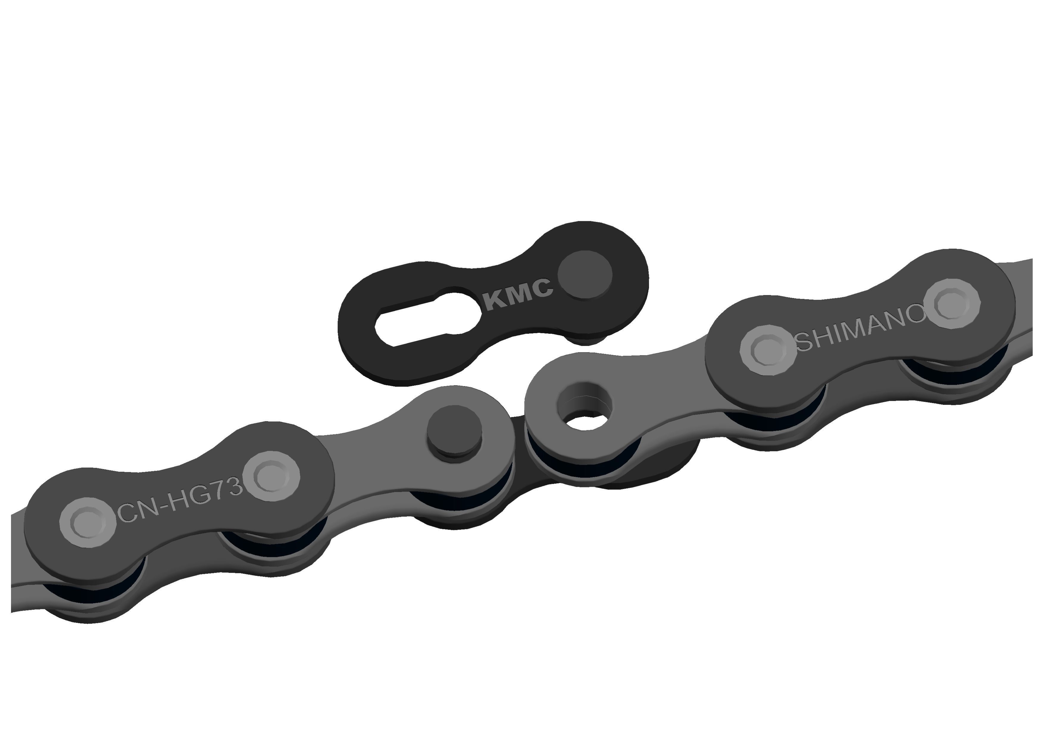 Shimano Deore LX Chain 9-speed and Missing... free 3D