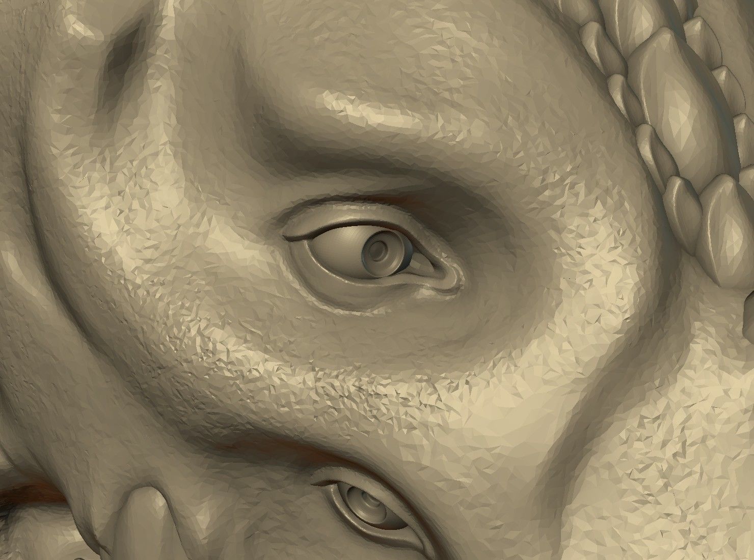 Demon Dragon Head 3D print model_12