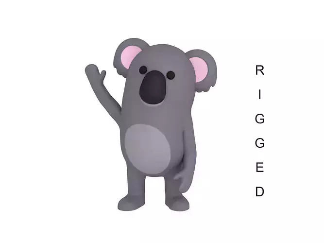 Rigged Cartoon Koala