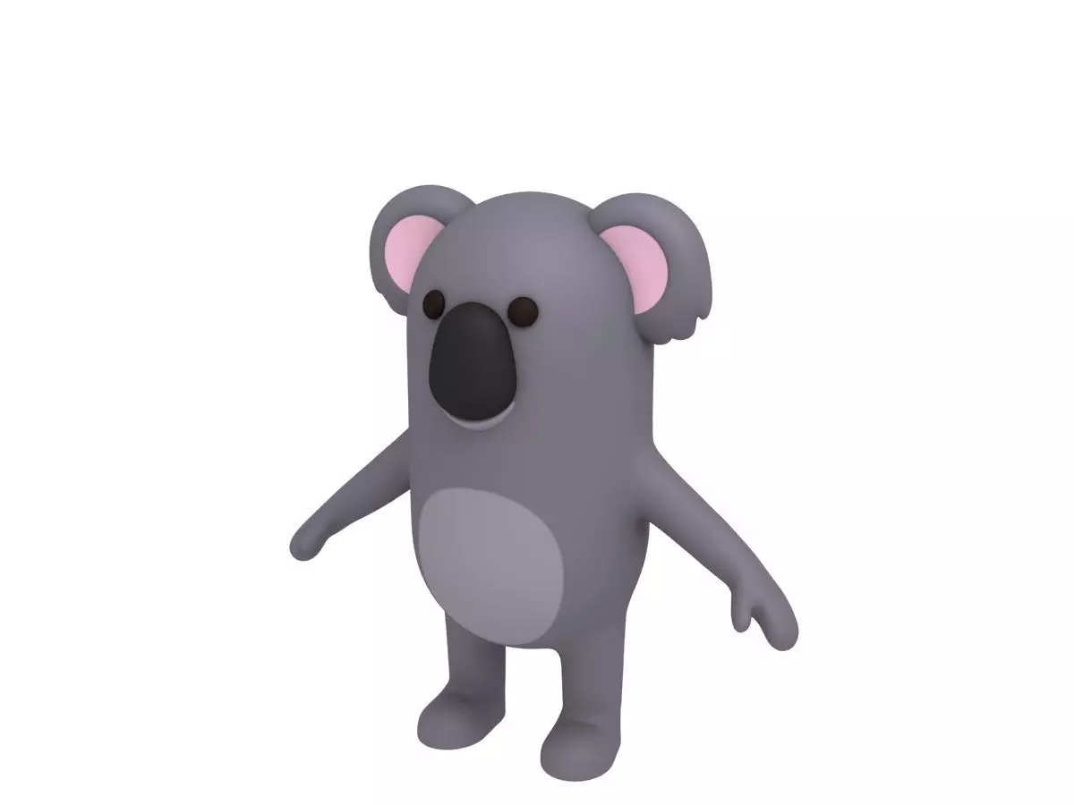 Cartoon Koala 3D model_0