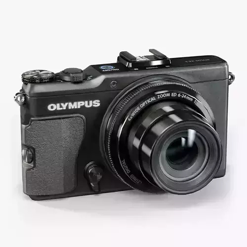Olympus XZ-2 iHS advanced compact digital camera Low-poly 3D model