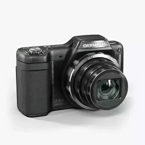 Olympus Stylus SZ15 compact digital camera Low-poly 3D model