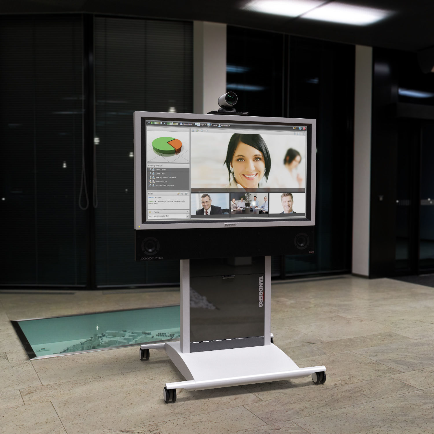 Videoconferencing Tandberg Profile 3000 MXP 3D model_12