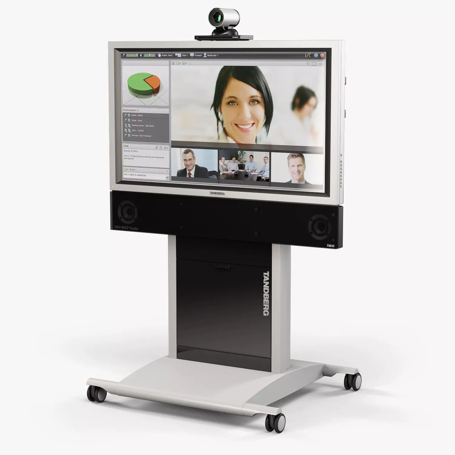Videoconferencing Tandberg Profile 3000 MXP 3D model_0