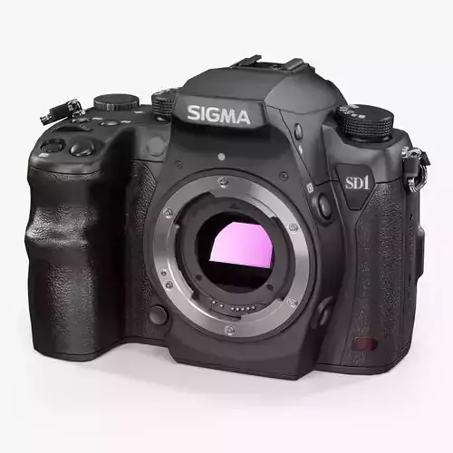 Sigma SD1 Merrill DSLR camera Low-poly 3D model