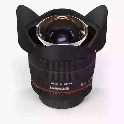 Samyang 8mm  f 3-5 AS IF UMC Fish-eye CS II AE Nikon F Lens