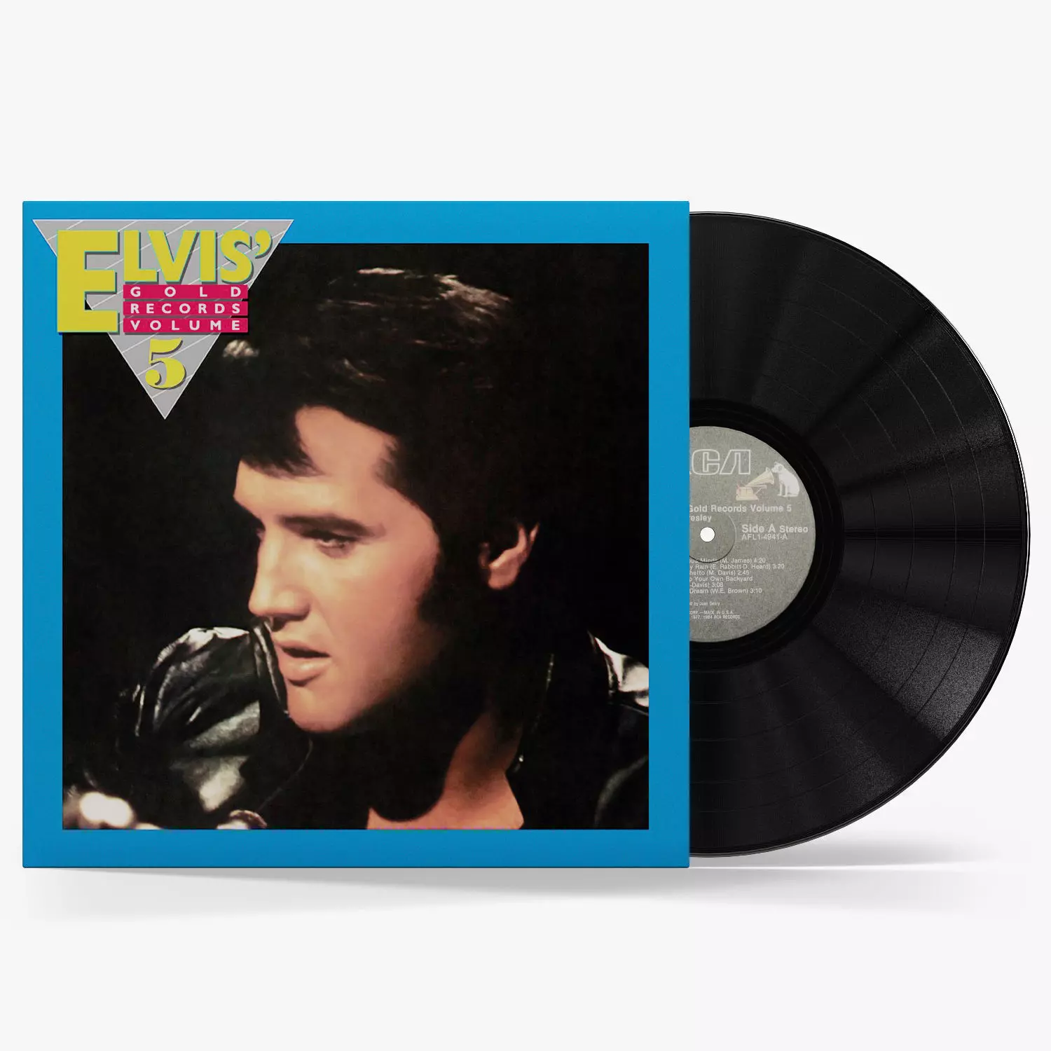 vinyl record Elvis Gold Records Volume 5 Low-poly 3D model_0