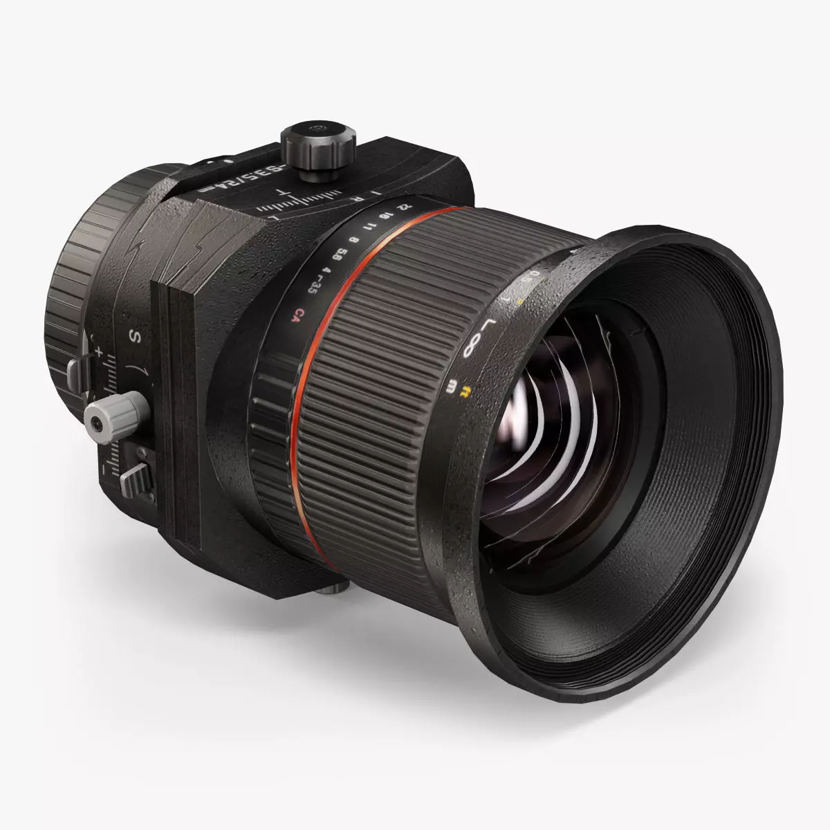 Samyang 24mm f 3-5 ED AS UMC Tilt-Shift Lens for Nikon Low-poly 3D model_0
