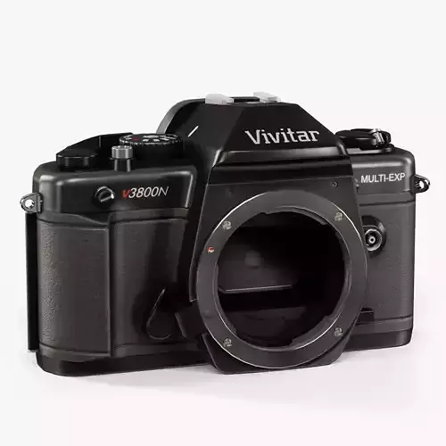 Vivitar V3800N Body 35mm film SLR camera Low-poly 3D model