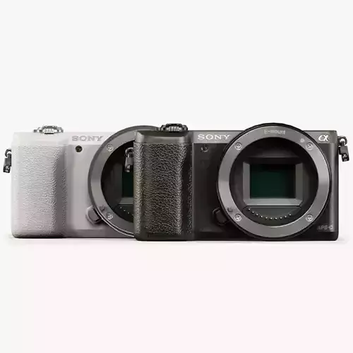 Sony A5100 Body mirrorless digital camera Low-poly 3D model