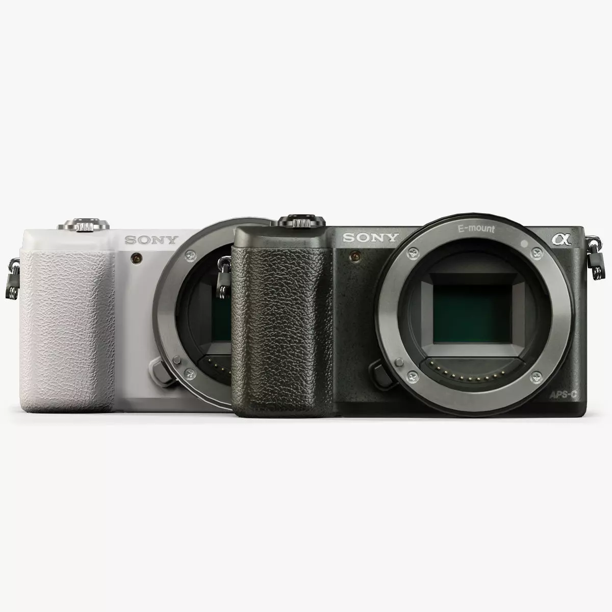 Sony A5100 Body mirrorless digital camera Low-poly 3D model_0