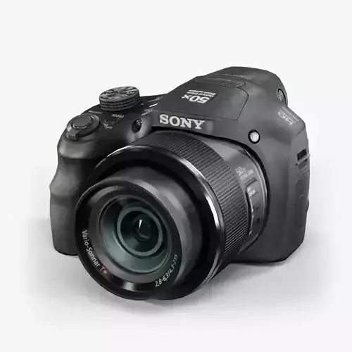 Sony DSC-HX300 bridge digital camera Low-poly 3D model