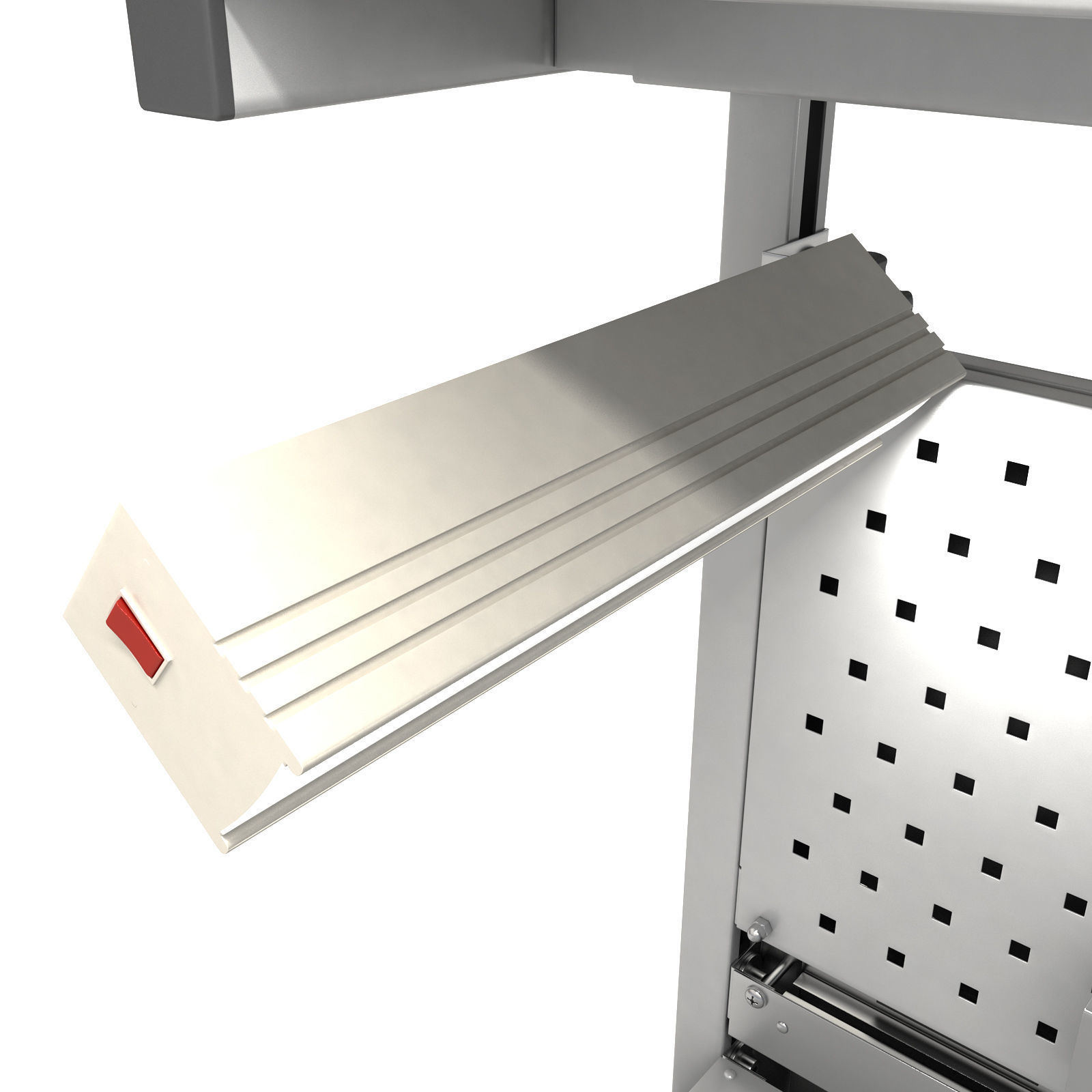 Dual adjustable working table 3D model_6