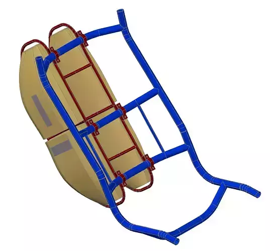 Carrier for recumbent trike attach seat - Portbagaj pentru tr... Free 3D model