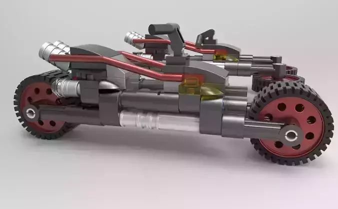 LEGO motorcycle 3d model