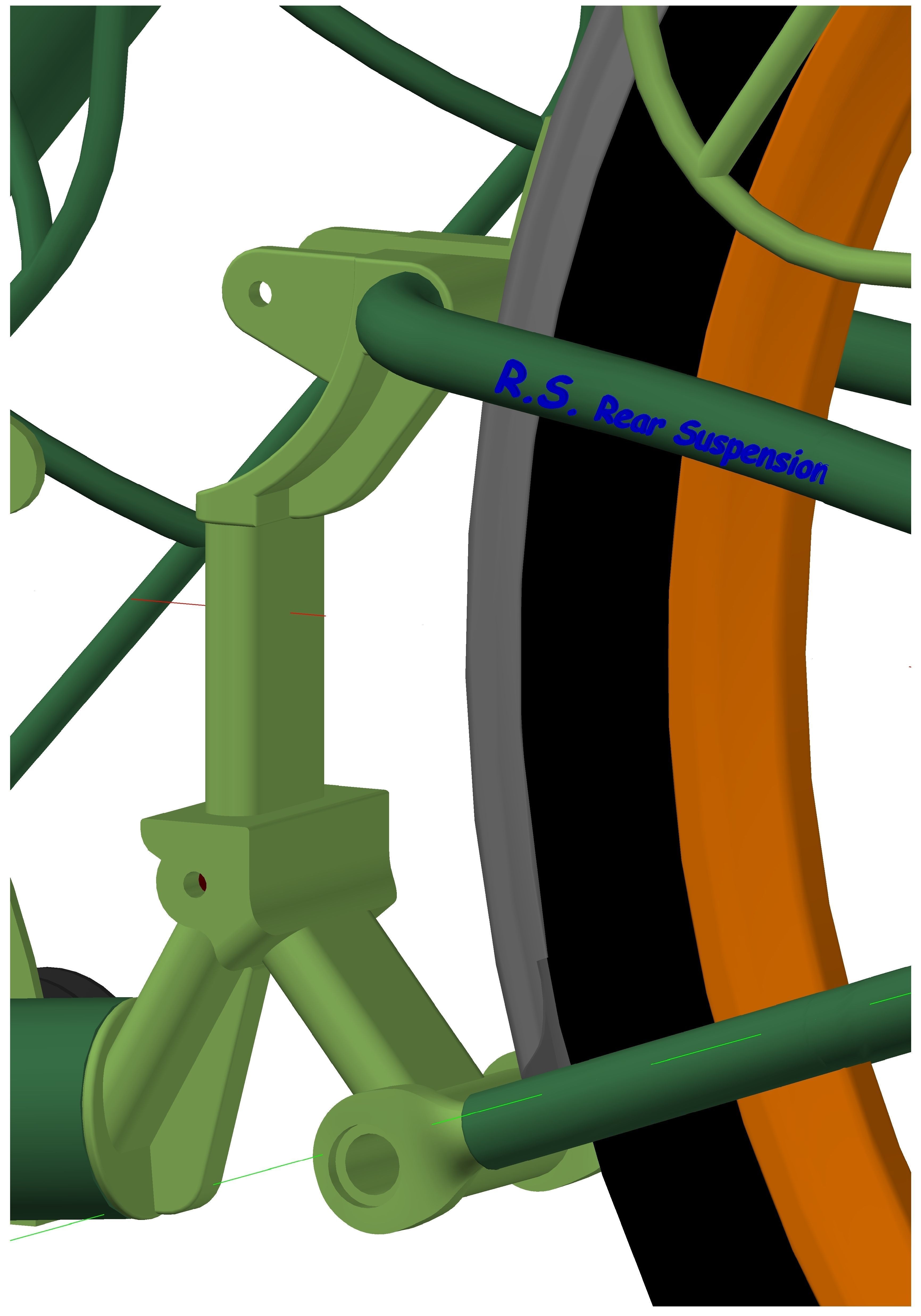 Recumbent Trike with Electric Motor - Triciclu Reclinat cu mo... Free 3D model_13